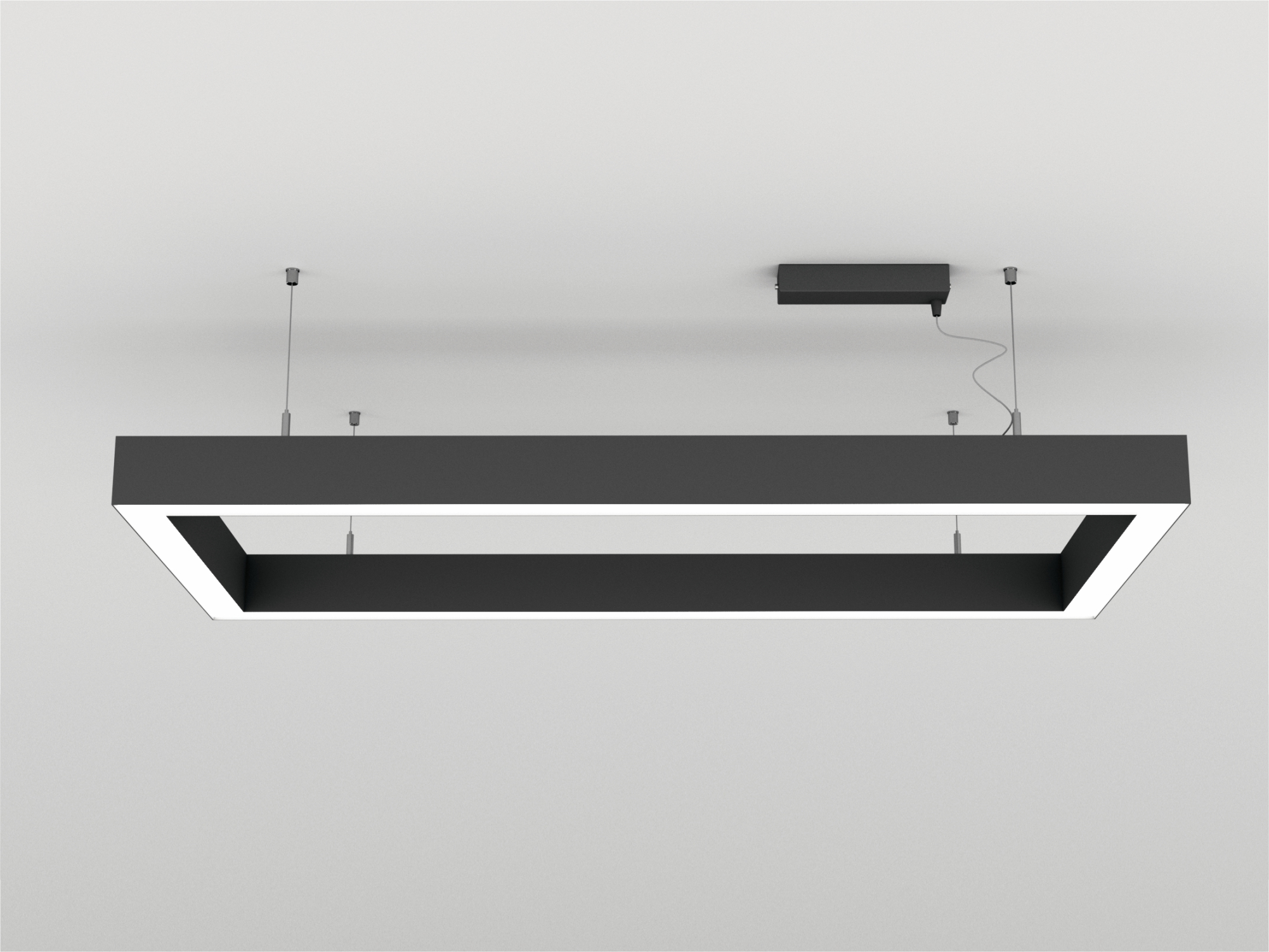  Подвесной светодиодный прямоугольный светильник KUBO 5077